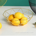 Bowl hollow out iron art fruit basket